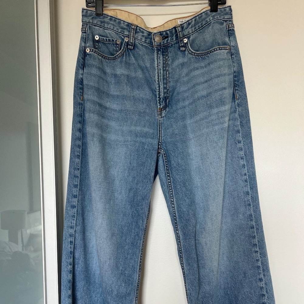 rag & bone Featherweight Logan Wide Leg Jeans Size 29 - Picture 5 of 7